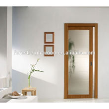 Wood Interior sliding Frosted Glass Pocket Doors